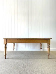 An Antique English Country Pine 6ft Dining Table and 54" Wide
