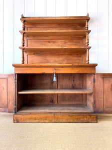 A 19th Century English Pine Bookcase Cabinet or Hutch