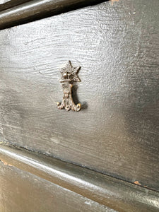An Ebonized Antique English Chest of Drawers/Dresser