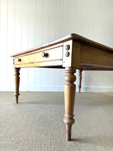 An Antique English Country Pine 6ft Dining Table and 54" Wide