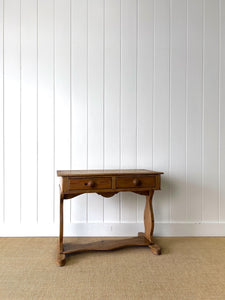 A Pine Washstand or Console Table