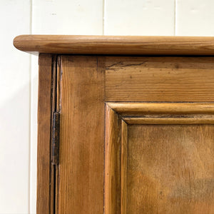 Antique English Pine Cupboard Sideboard