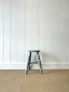 A Painted Victorian Wooden Stool