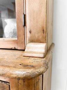 A 19th Century English Pine Bookcase Cabinet or Hutch