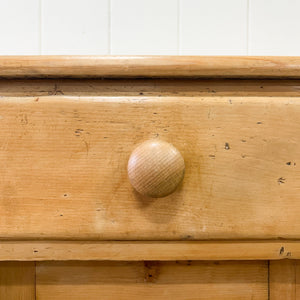 An English Country 7 Drawer Pine Buffet or Sideboard