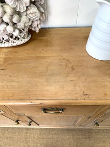 A Handsome Antique English Pine Sideboard c1890