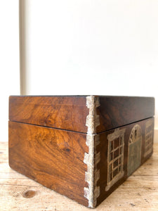 An Antique Painted Georgian Country House Box