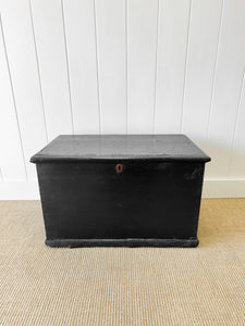 An English Pine Ebonized Blanket Box