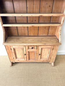 A Diminutive 19th Century Irish Pine Dresser or Cupboard