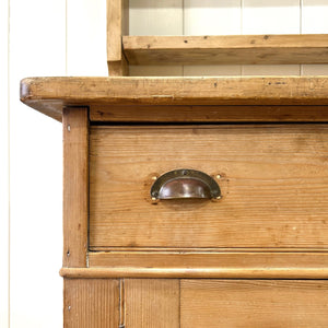 A 19th Century Pine Welsh Kitchen Dresser or Hutch