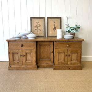 An English Country Pine Buffet or Sideboard