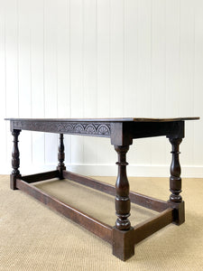 Antique English Country 6ft Refectory Style Oak Table