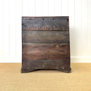 An Antique English Georgian Cumbrian Washed Oak Slant Front Desk
