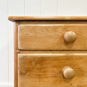 An English Country 7 Drawer Pine Buffet or Sideboard