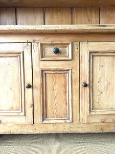 A Diminutive 19th Century Irish Pine Dresser or Cupboard