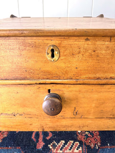 An English Pine Mobile Desk c1890
