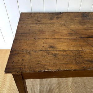 A Monumental Antique 10 ft English Pine Farmhouse or Draper's Table