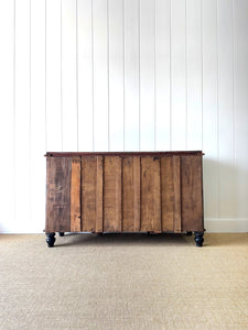 An Ebonized English Country Pine Buffet Sideboard