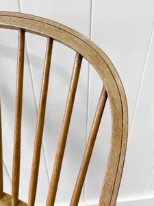 A Blonde English Ash Windsor Armchair
