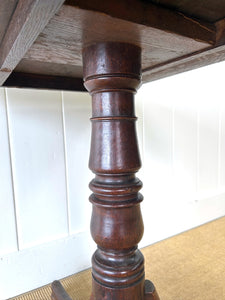 An English Oak Tripod Table