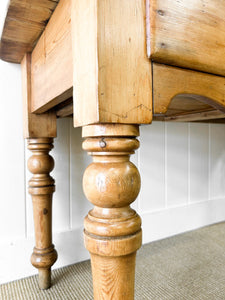 An Antique English 5ft Dining Server or Console Table
