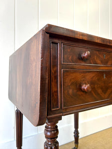 Charming English Georgian Mahogany Nightstand or Sidetable