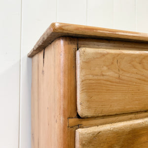 An English Country 7 Drawer Pine Buffet or Sideboard