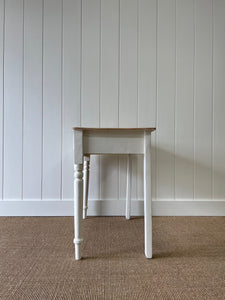 An English Country Pine Painted Console Table or Nightstand c1890