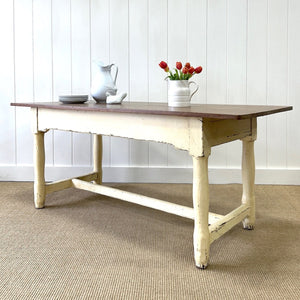 Antique English Country 6ft Refectory Style Table