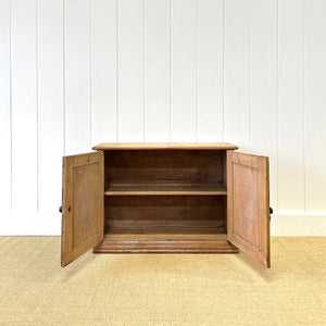 Antique English Pine Cupboard Sideboard