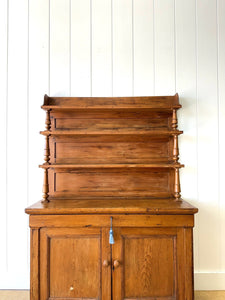 A 19th Century English Pine Bookcase Cabinet or Hutch