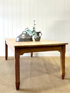 An Antique English 6.5 ft Sycamore Baker's Dining Table