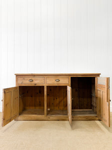 An Antique English Pine Sideboard c1890