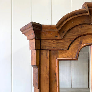 An 18th Century Dutch Vitrine à Deux Corps Glazed Pine Bookcase Cabinet or Hutch