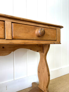 A Pine Washstand or Console Table
