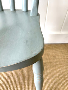 A Vintage Set of 4 Slat Back Chairs