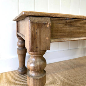 An Antique English Country Pine Coffee Table