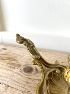 French Gilded Bronze Bedside Lamp c1890