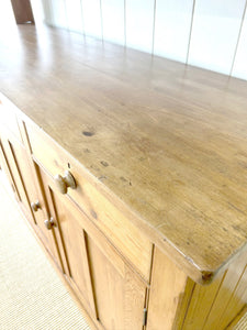 An Early 19th Century Monumental Pine Welsh Dresser or Cupboard