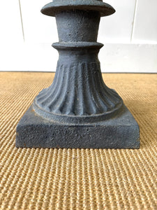 A Large and Special Pair of Antique Cast Iron Garden Urns