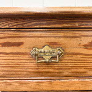 An Antique English Pitch Pine Nightstand c1890