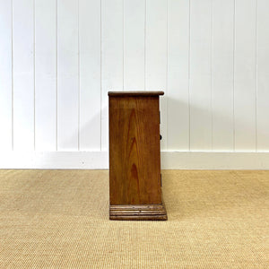 Antique English Pine Cupboard Sideboard