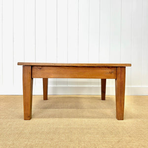 Antique English Country Pine Coffee Table c1890