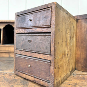 An Antique English Georgian Cumbrian Washed Oak Slant Front Desk