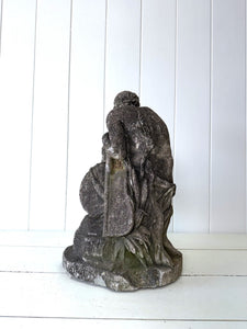 Antique English Garden Sculpture of Old Man River