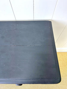 An Ebonized English Country Pine Buffet Sideboard