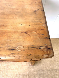 A Pine Washstand or Console Table