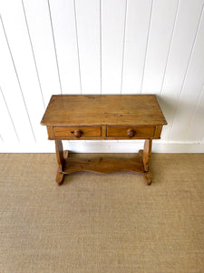 A Pine Washstand or Console Table