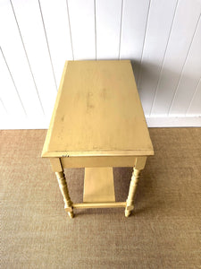 An English Country Pine Console Table or Desk c1860
