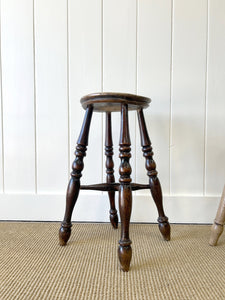 Set of 3 Stools of Varying Heights and Wood Types - Sold Individually